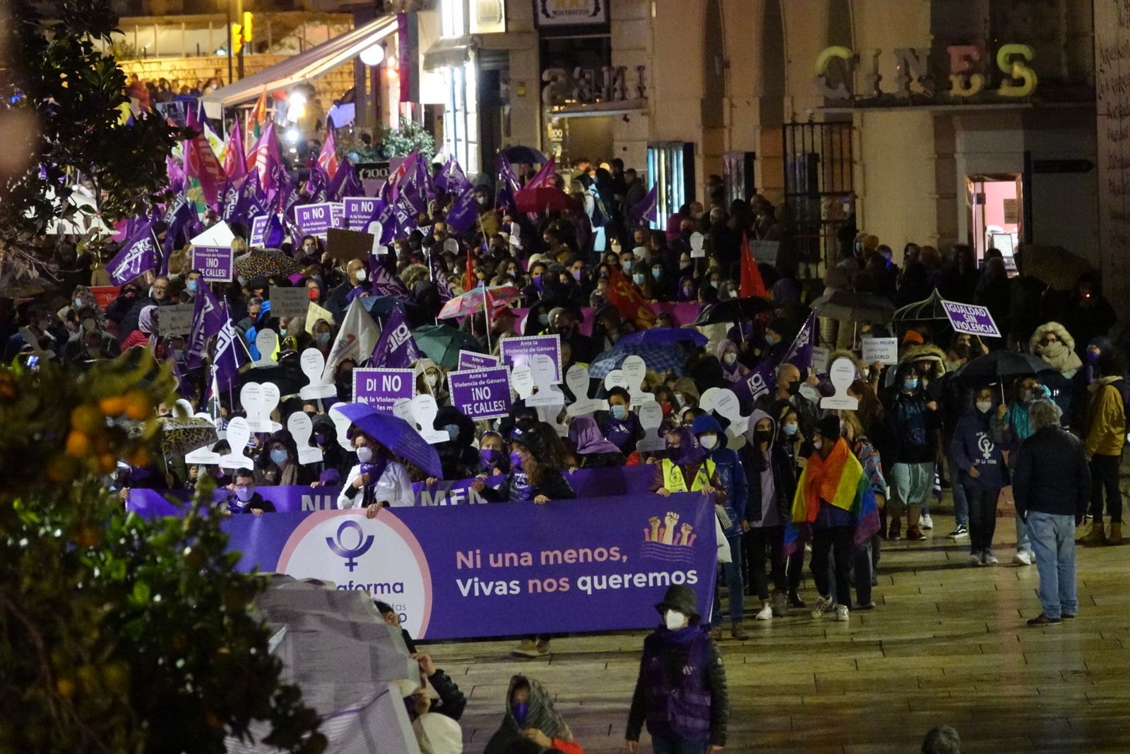 La última manifestación del 25-N en Málaga