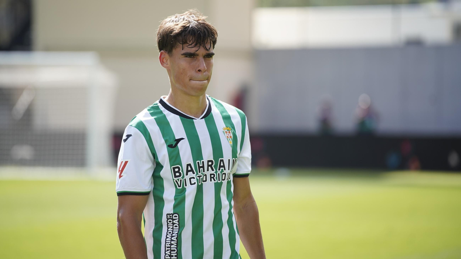 Jan Salas, en Andorra, el día de su estreno con el Córdoba CF.