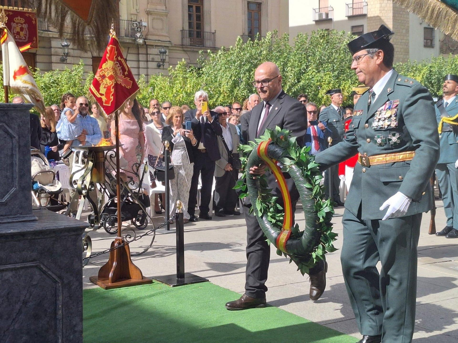 Actos con motivo del 12 de octubre en la plaza de Santa María.
