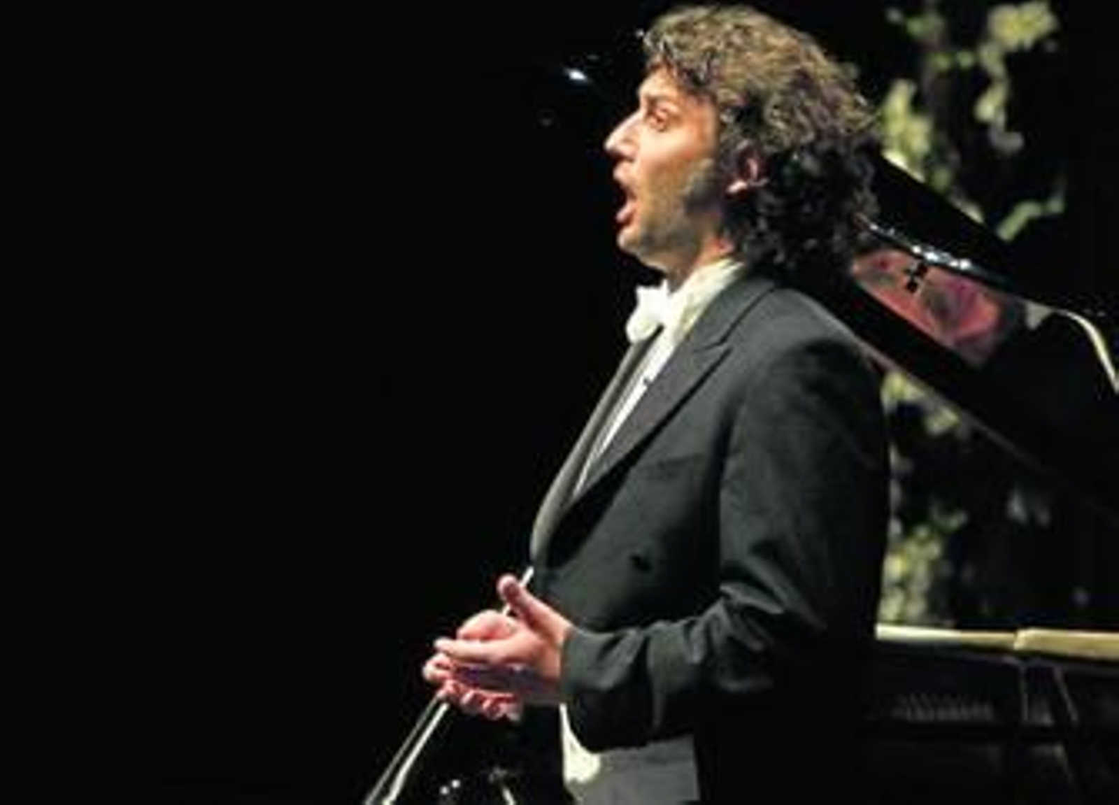 El tenor alemán Jonas Kaufmann, ayer, durante su actuación en el Teatro de la Maestranza.