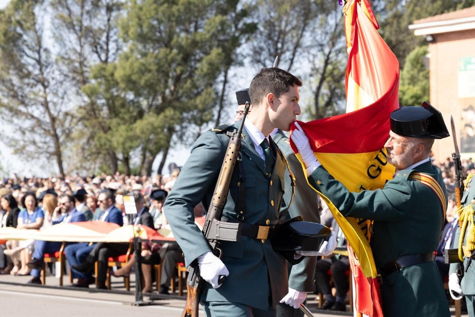 Acto de jura de bandera de la 130ª promoción de guardias civiles de la Academia de Baeza