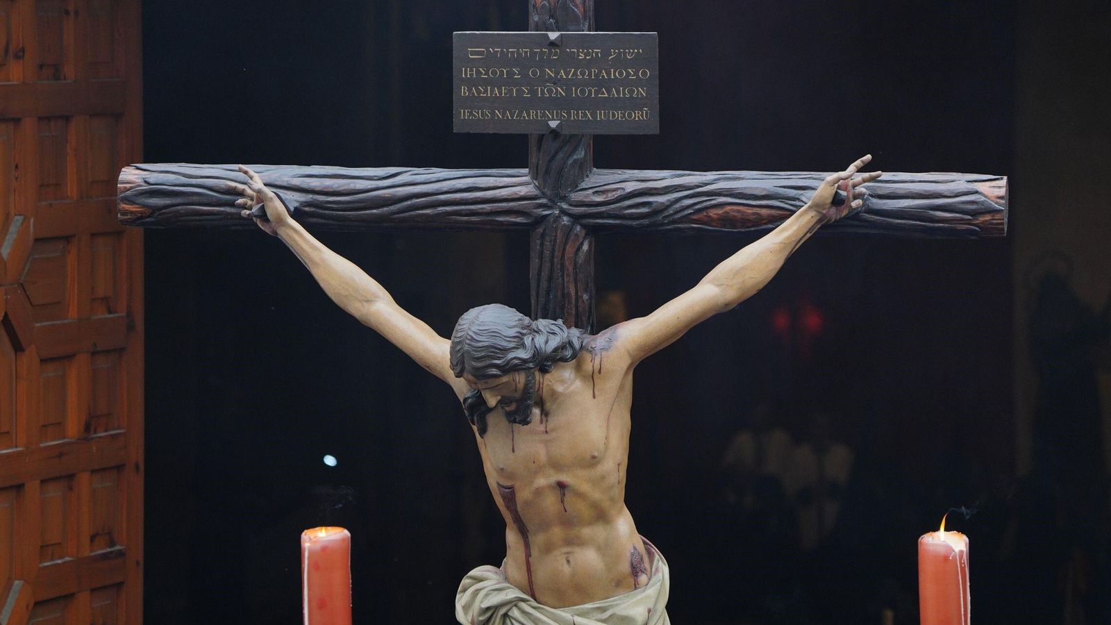 Una imagen del Cristo de la Defensión. Una imagen del Cristo de la Defensión.
