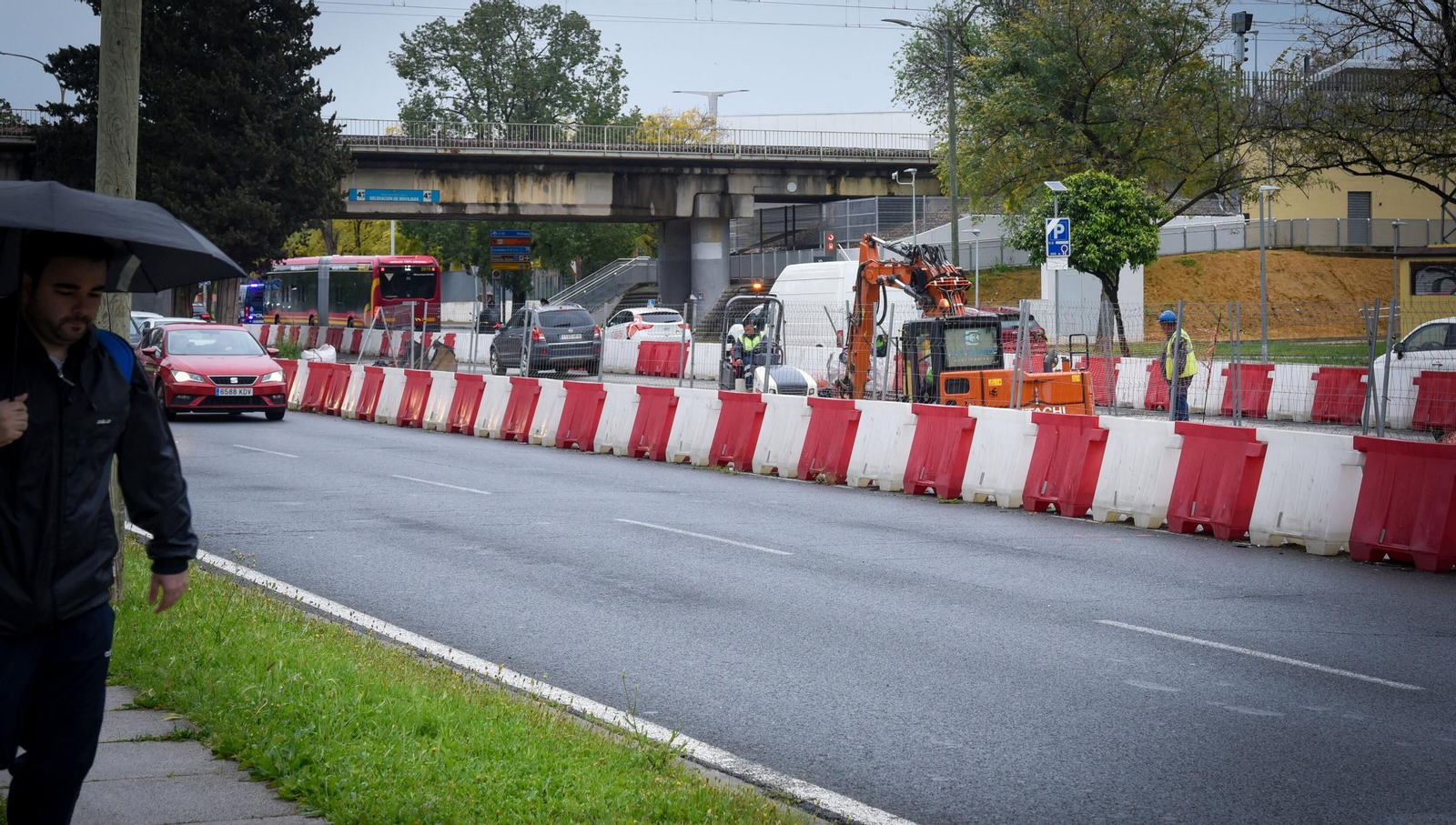 Las fotos de las obras de Tranvibús en Sevilla Este