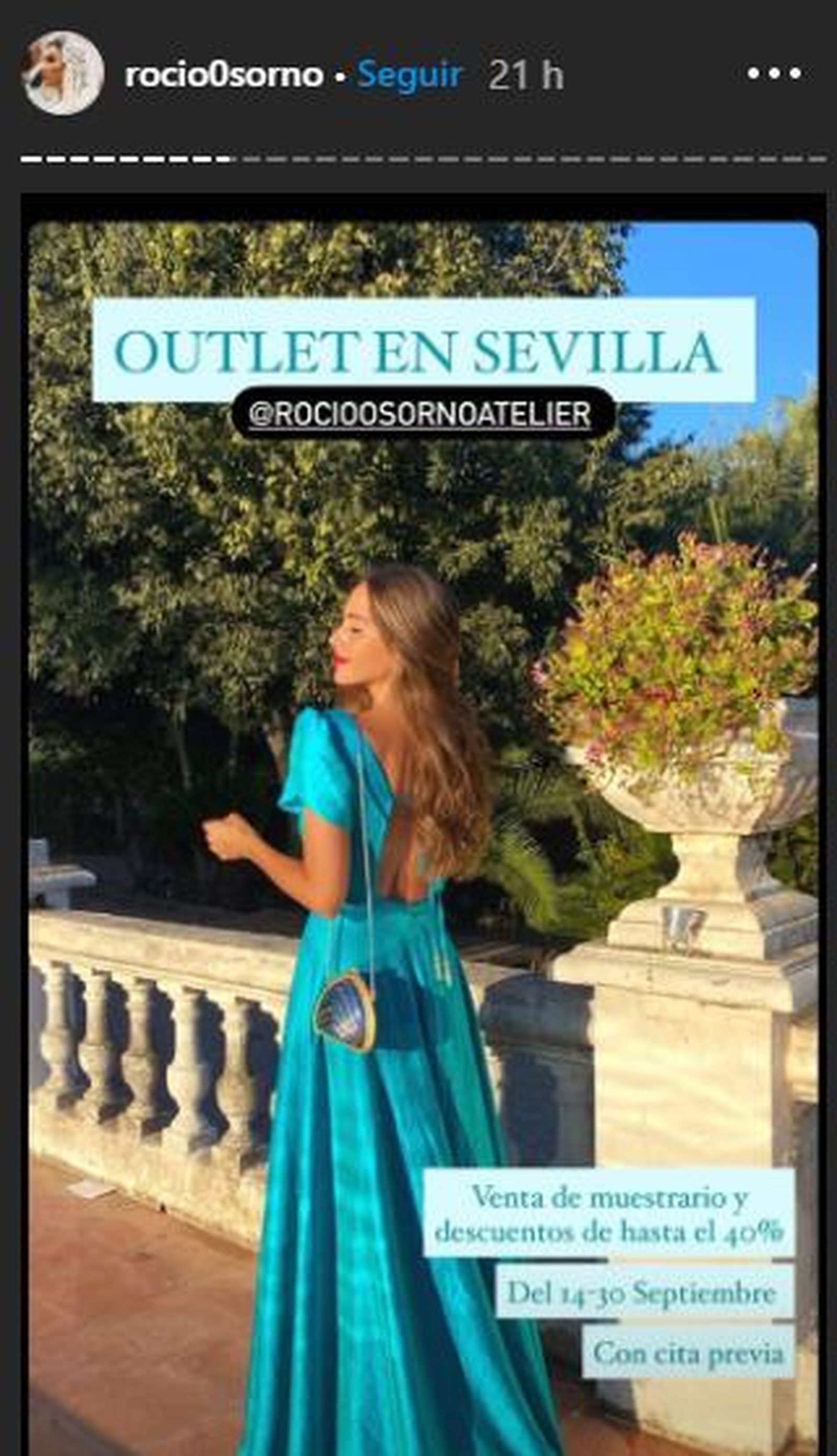 La influencer ha compartido en sus 'stories' la noticia.