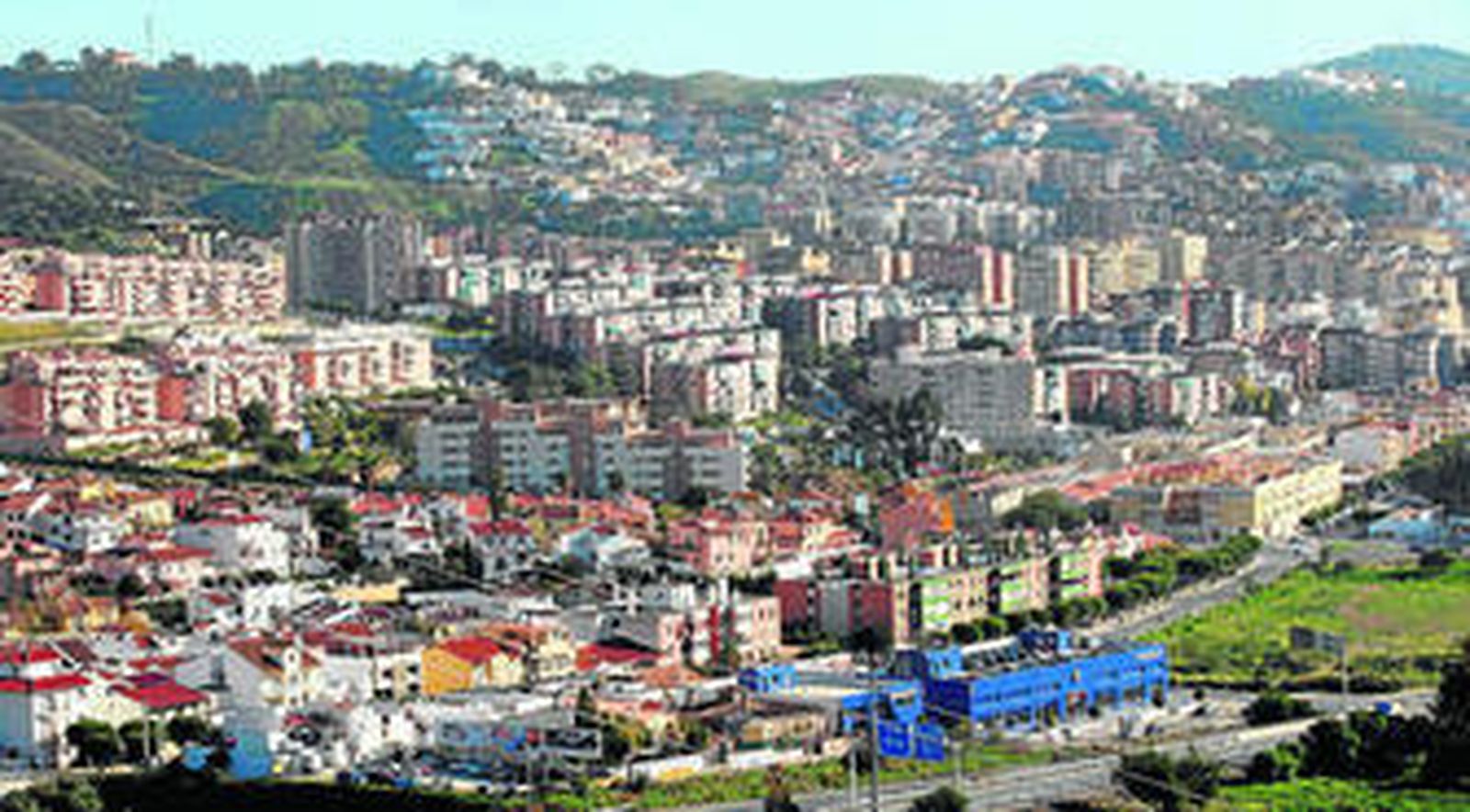 Vista del distrito de Ciudad Jardín.