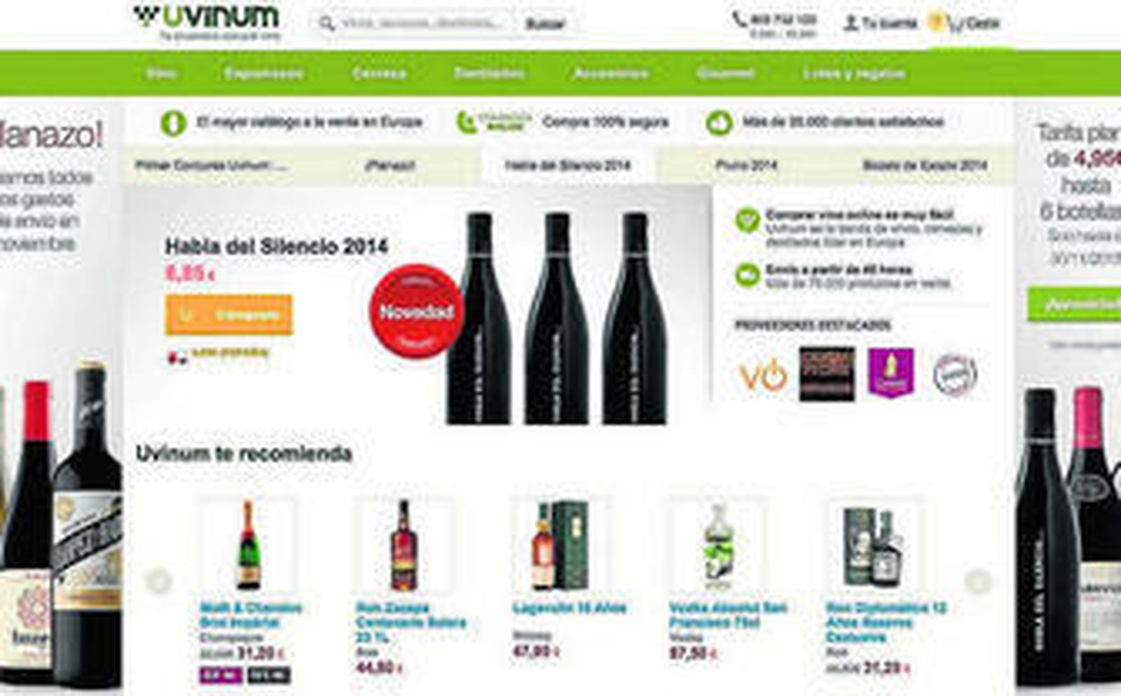 Imagen de la web de Uvinum.