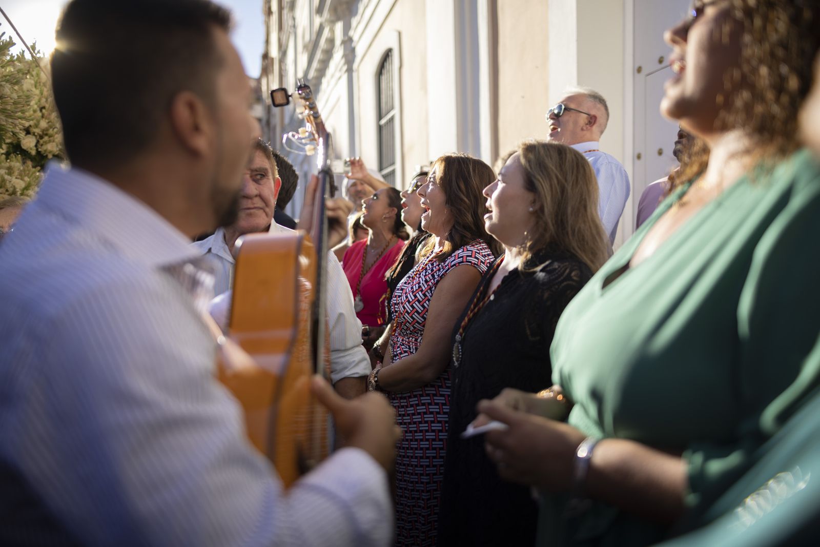 Imágenes de la salida de la Virgen de la Cinta desde la Catedral hacia el Santuario