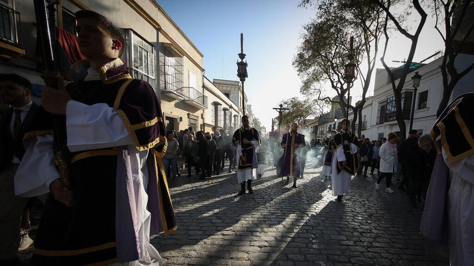 El crucificado de La Buena Muerte, en la mañana del Viernes Santo El crucificado de La Buena Muerte, en la mañana del Viernes Santo