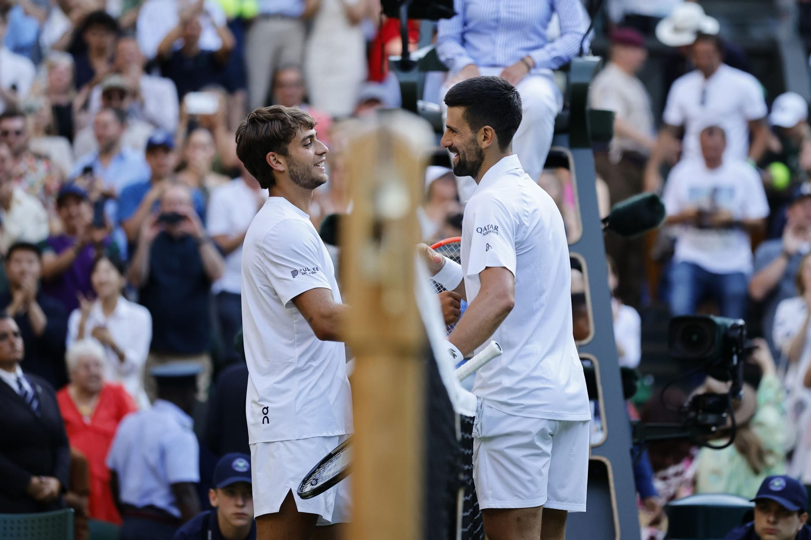 Las fotos de Wimbledon con las clasificaciones de Djokovic y Sinner