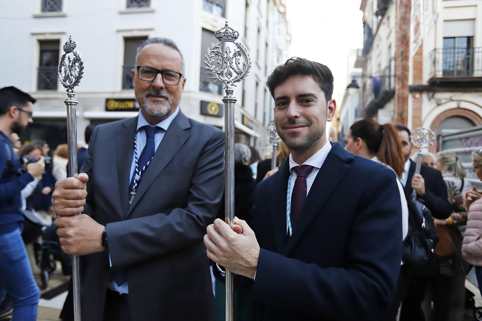 Imágenes de la procesión de la Purísima Concepción por las calles del el centro