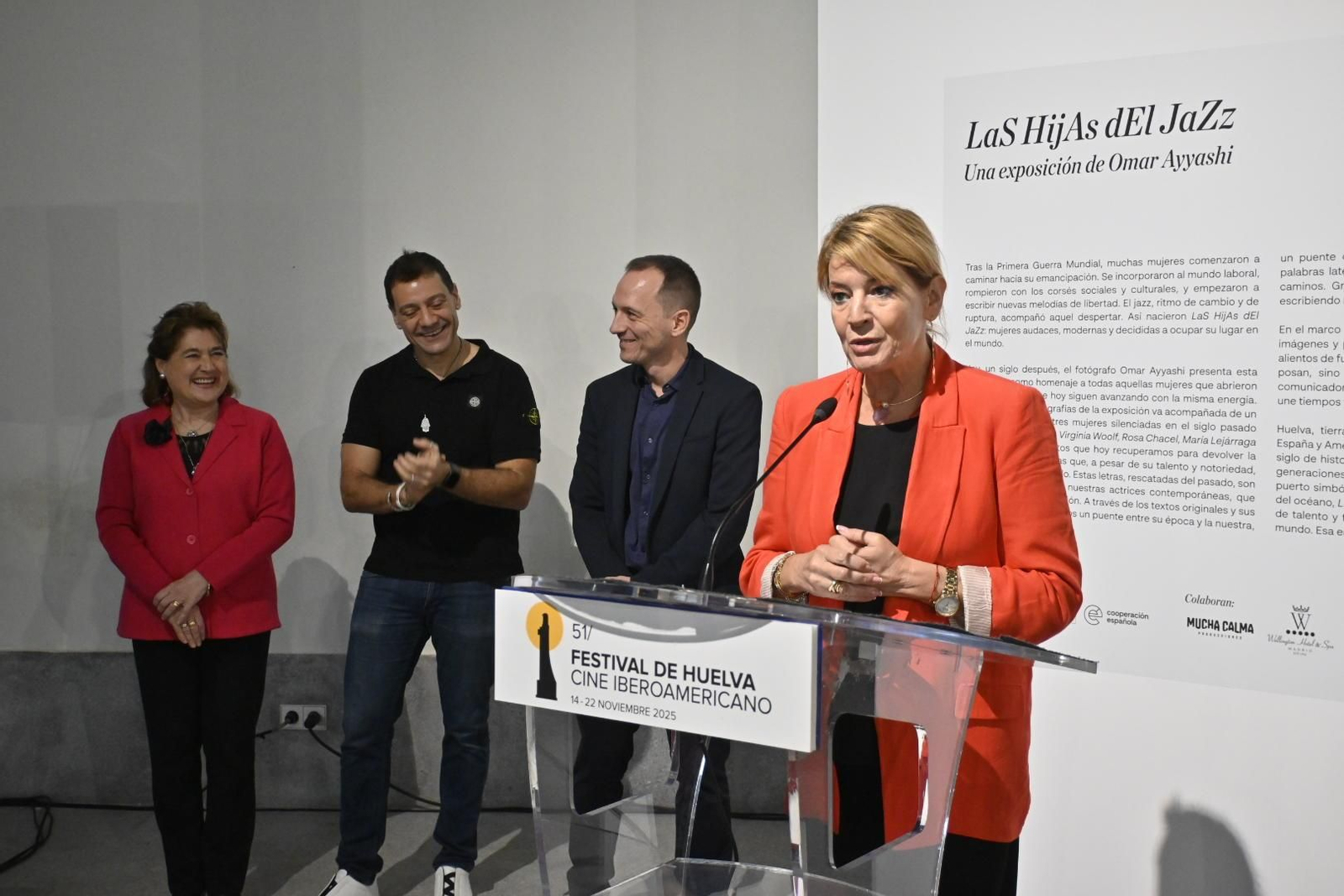 Imágenes de la inauguración de la exposición fotográfica 'Las hijas del jazz'