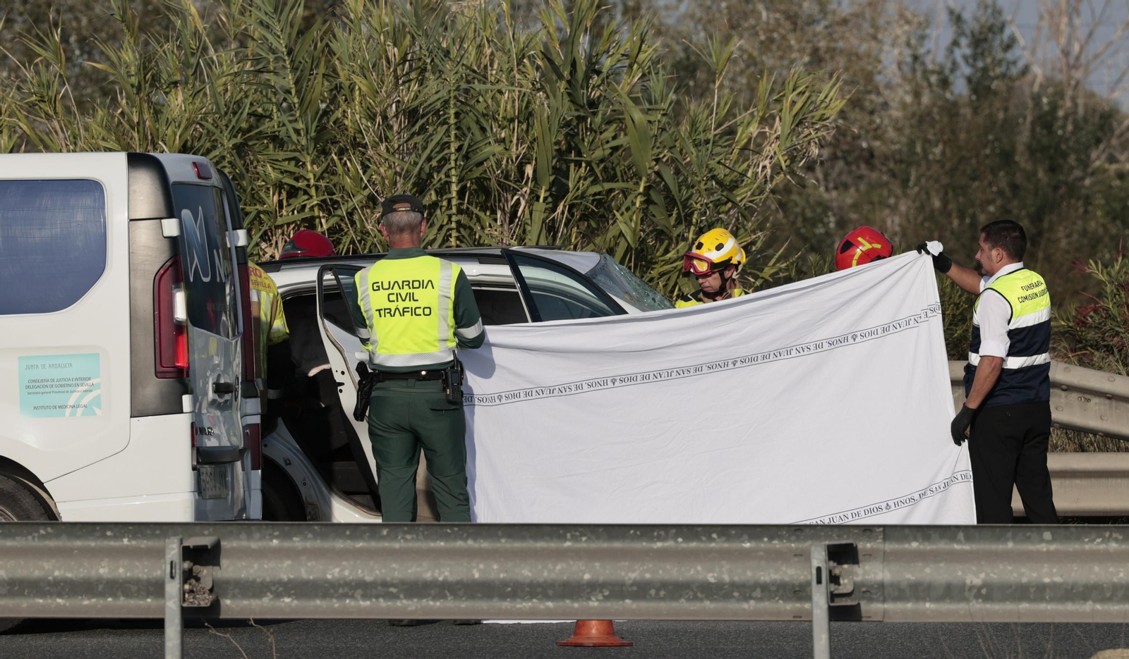 Las imágenes del accidente mortal en la Autovía Ruta la Plata