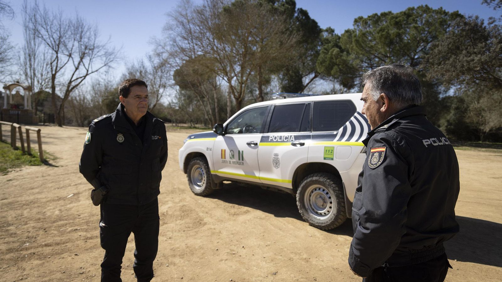 La patrulla en el Vado del Quema.