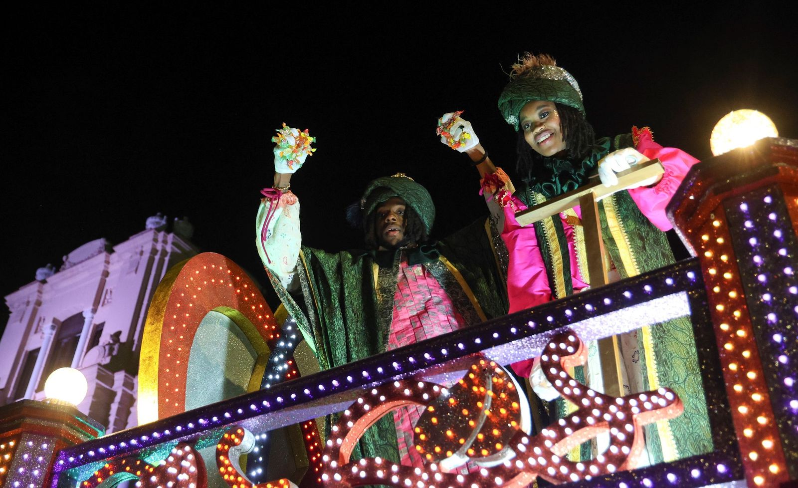 Baltasar, durante el cortejo.