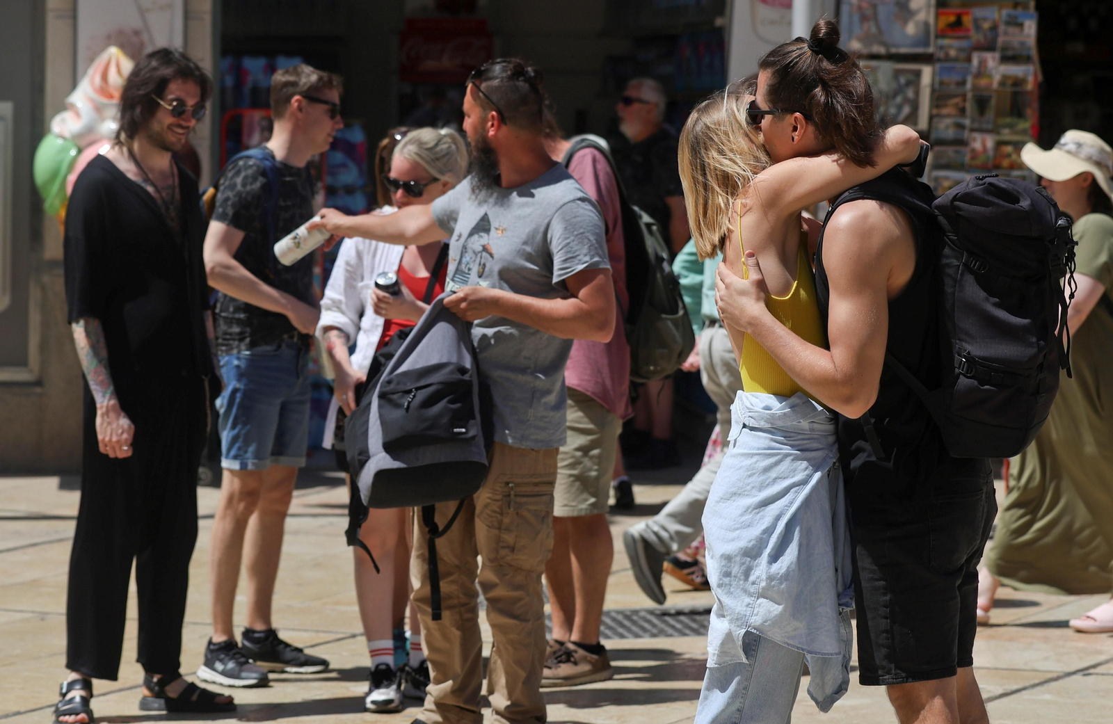 La llegada del terral a Málaga, en fotos