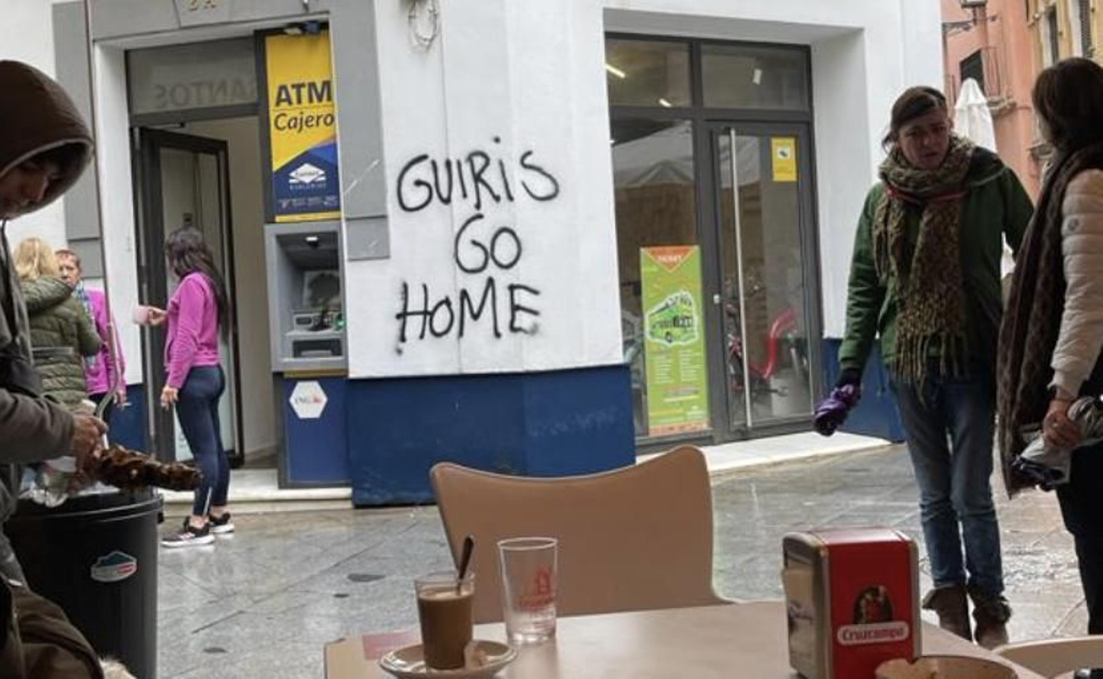 PIntada en el centro de Sevilla.