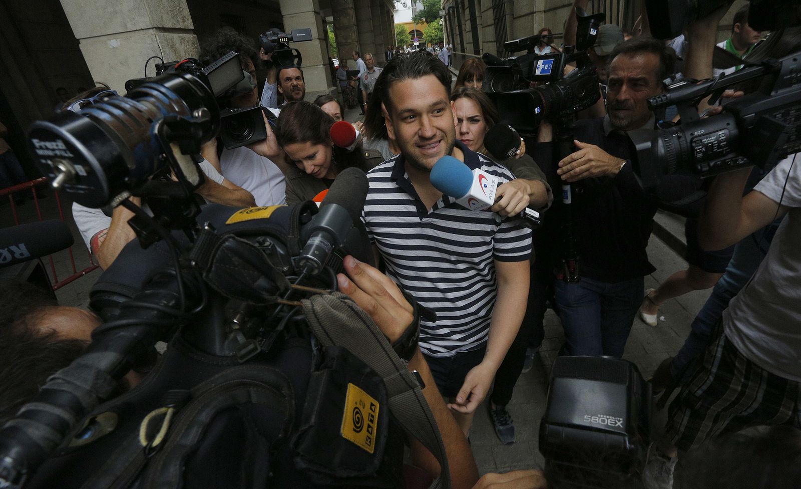 El Prenda, en los juzgados del Prado de San Sebastián.