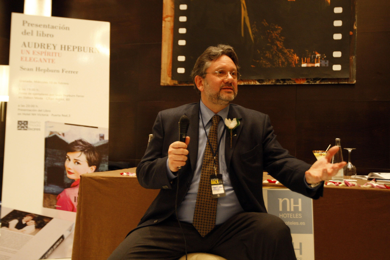 Sean Hepburn Ferrer, en un encuentro de Retroback.