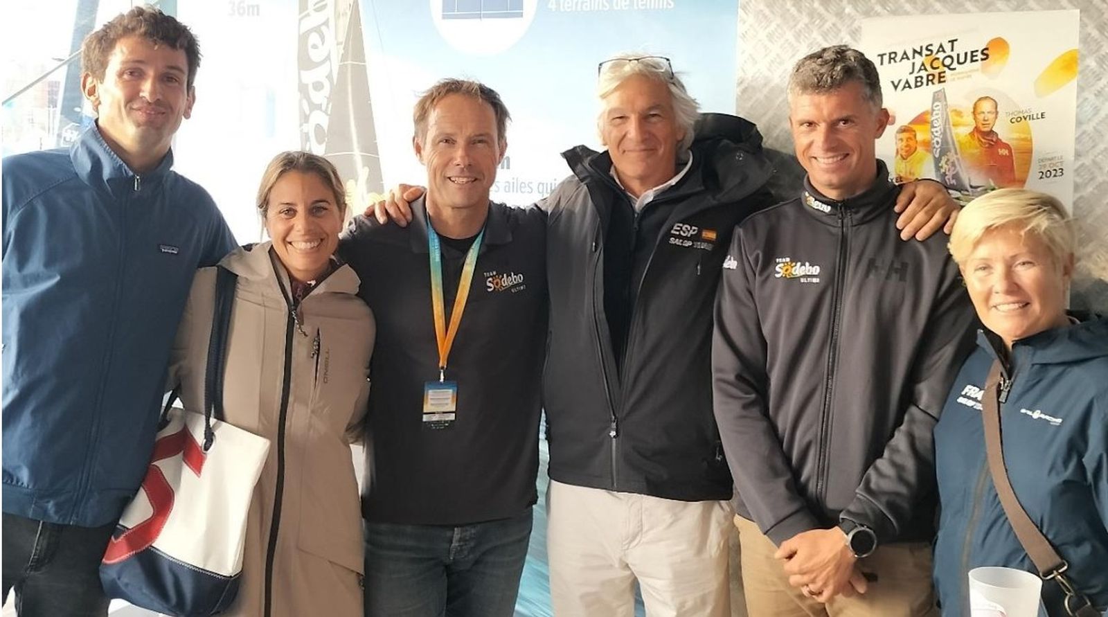 FOTOSAITibo Laudren, Lucía Morales, Thomas Coville, Miguel Ramos, Thomas Rouxel y Marta Garat en Le Havre (Francia).