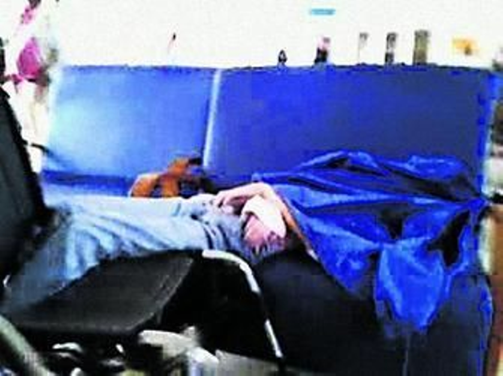 Una captura del vídeo grabado en el albergue municipal.