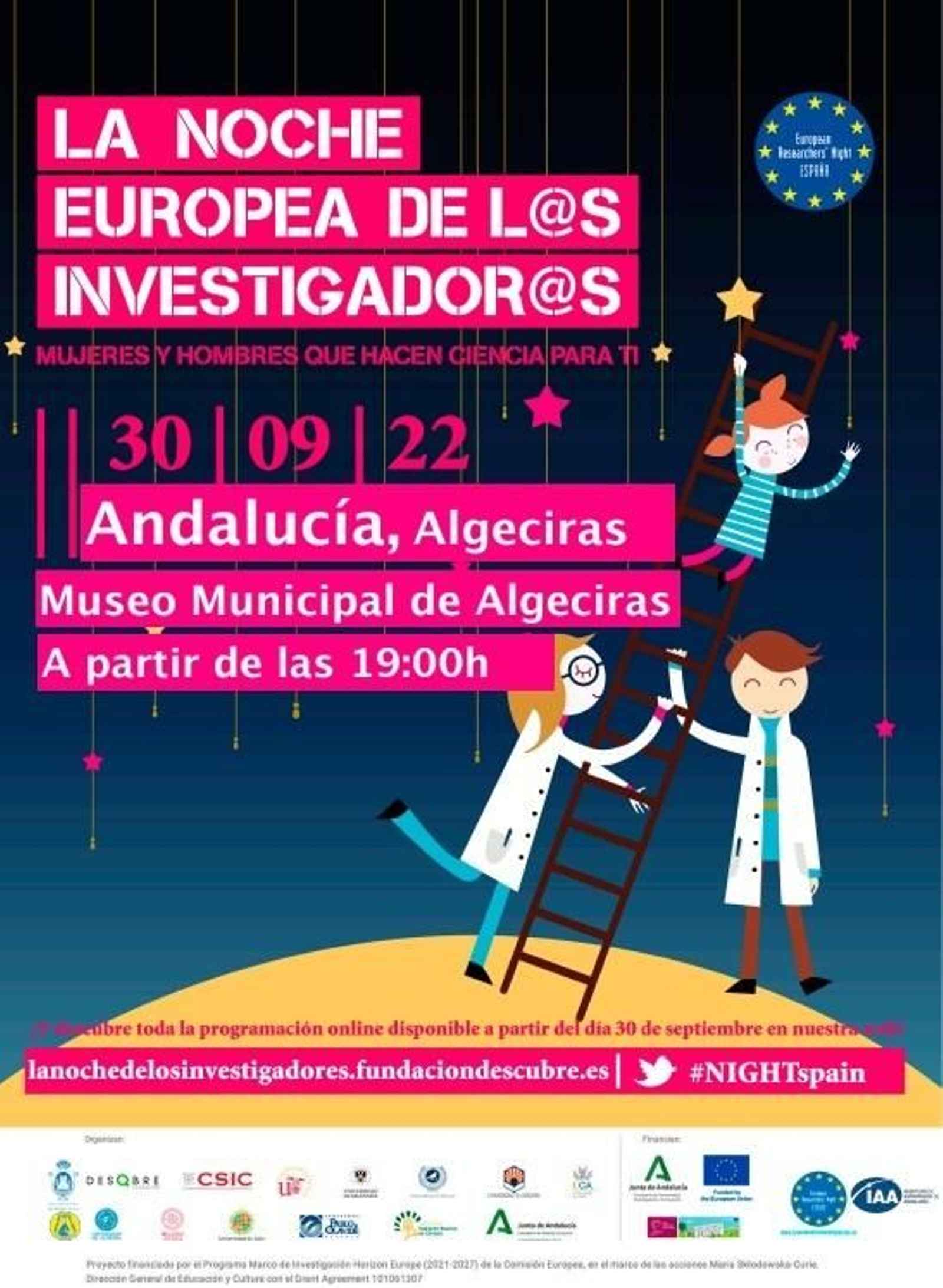 Cartel de la Noche Europea de Investigadores