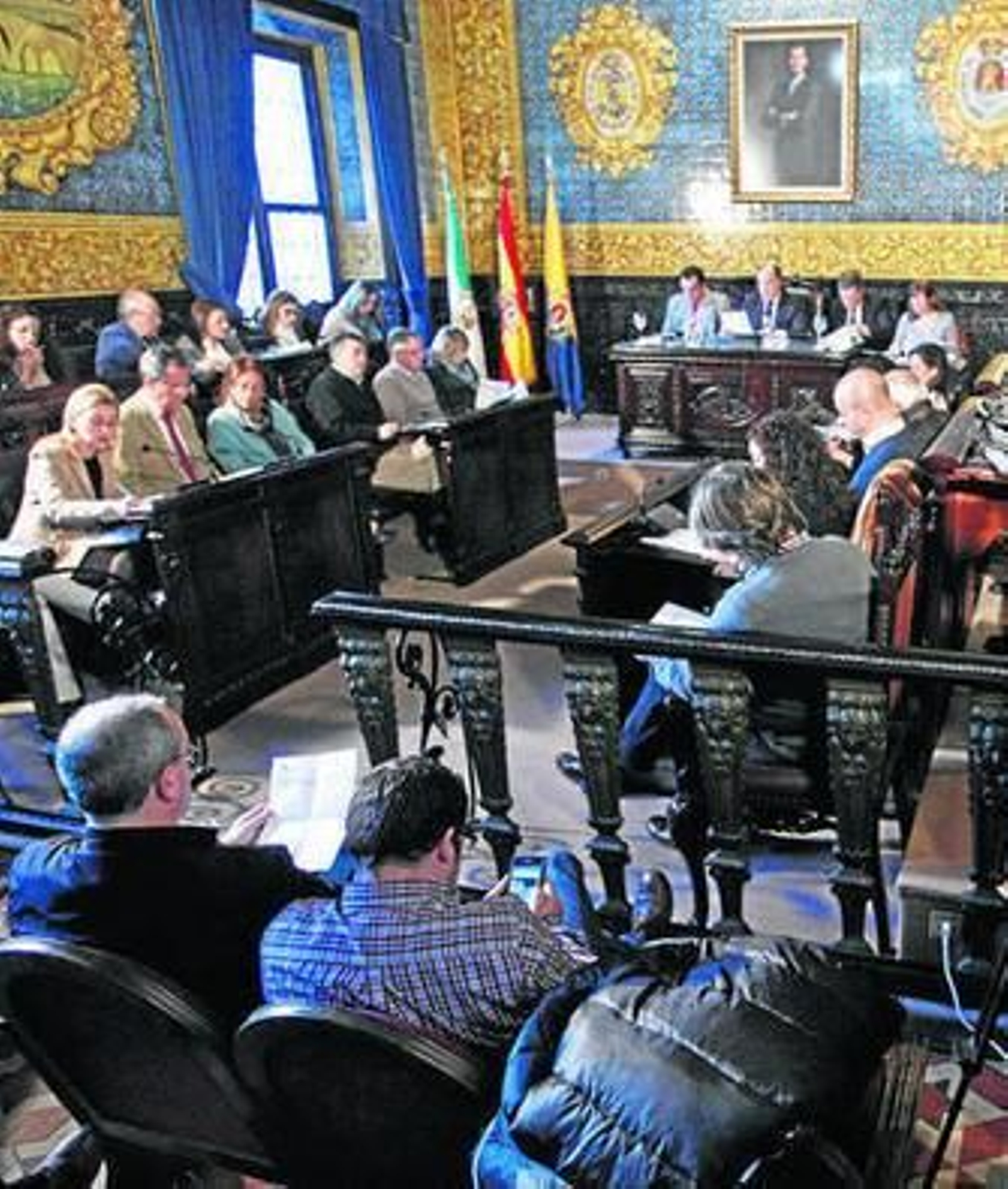 Un instante de la sesión plenaria de ayer.