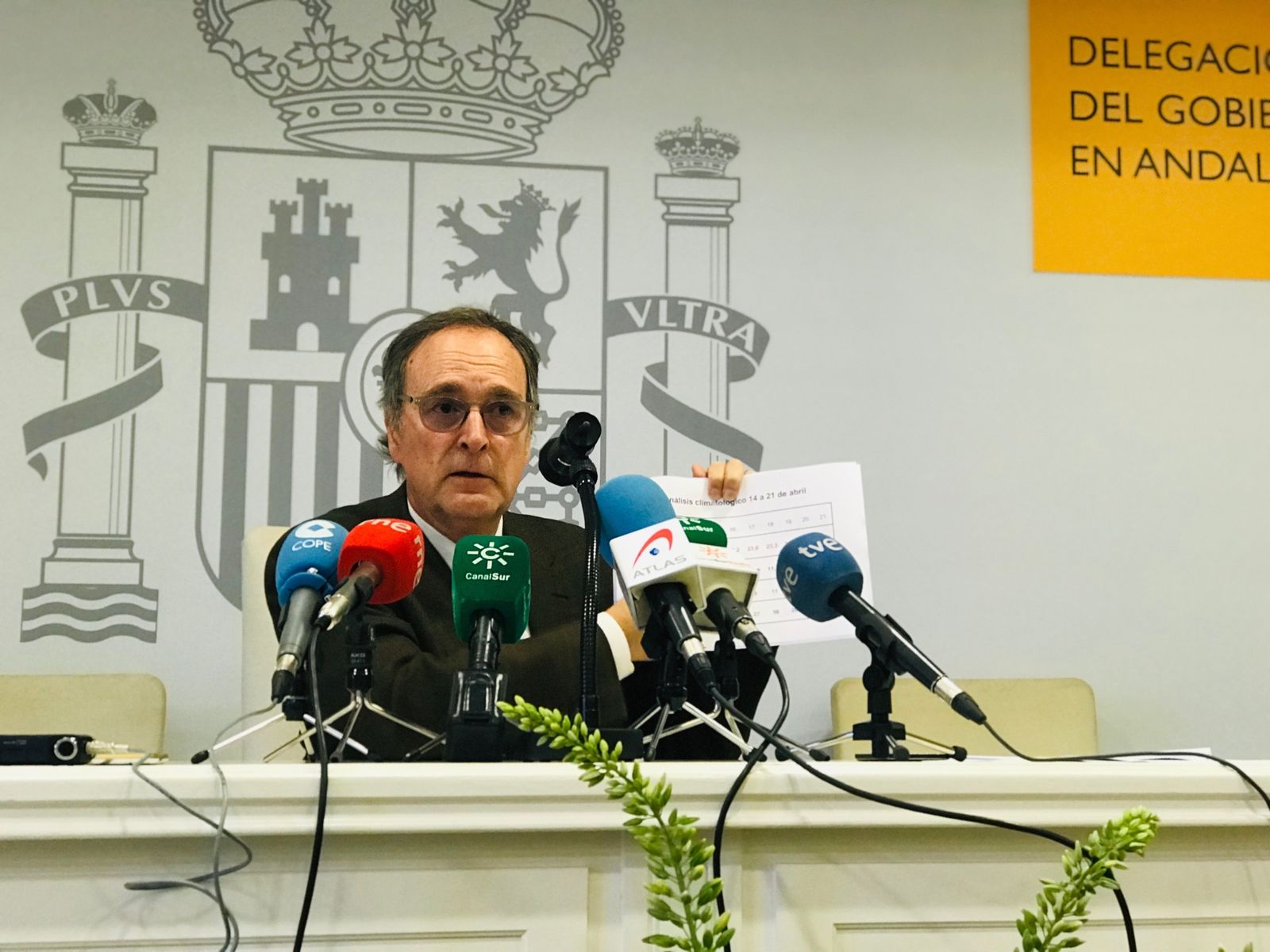 Luis Fernando Cotín, delegado de la Aemet en Andalucía.