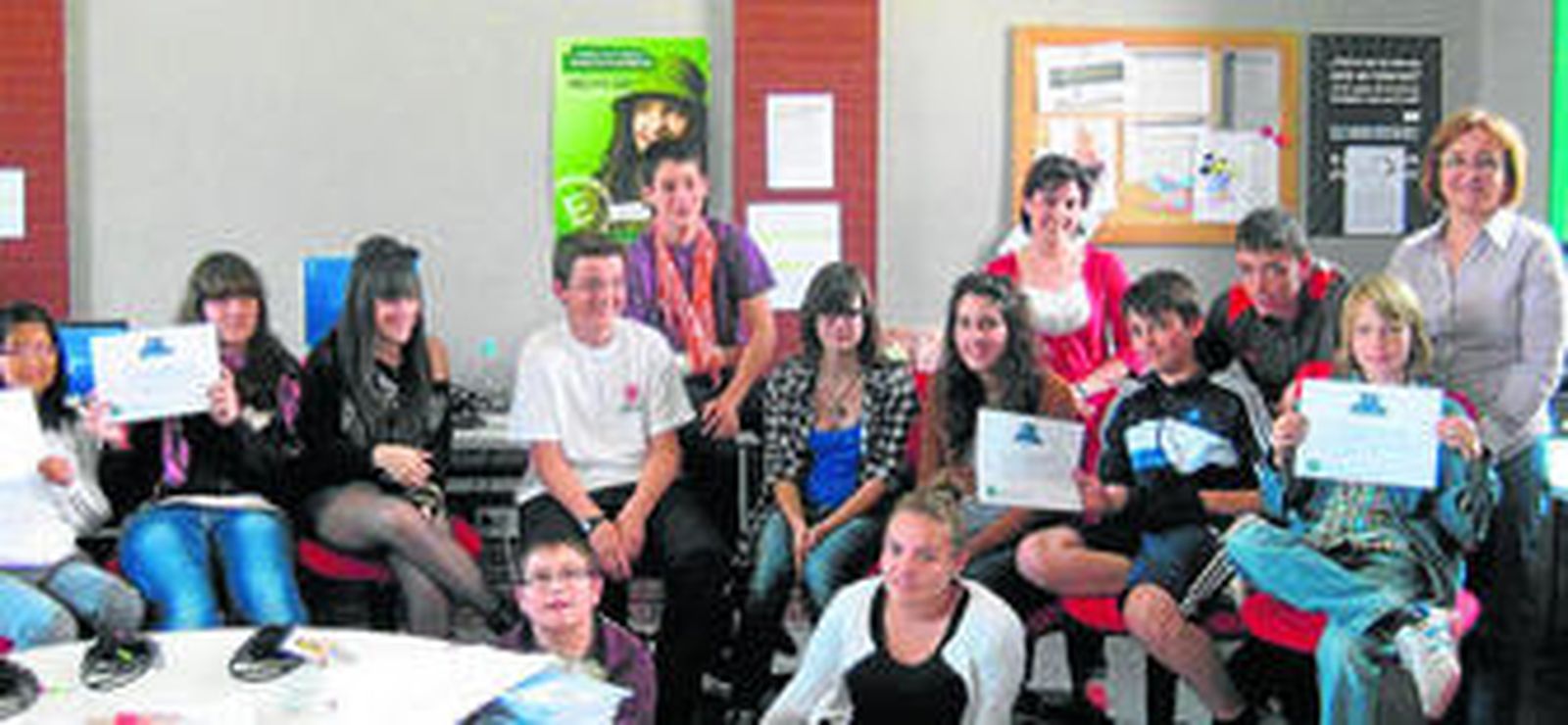 Muchos escolares se han convertido ya en 'diplomados' empresarios.