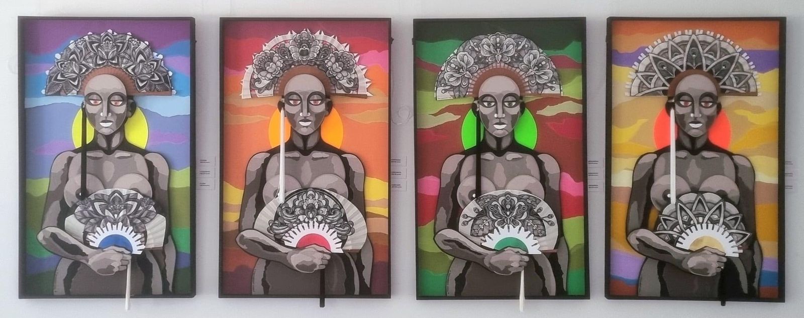 Los abanicos de Carbonell en el hotel Gran Conil