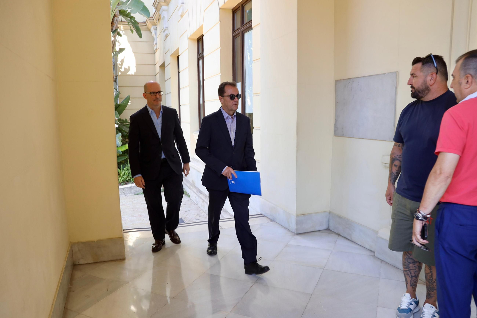 Mundial 2030 en Málaga: La reunión en el Ayuntamiento, en fotos