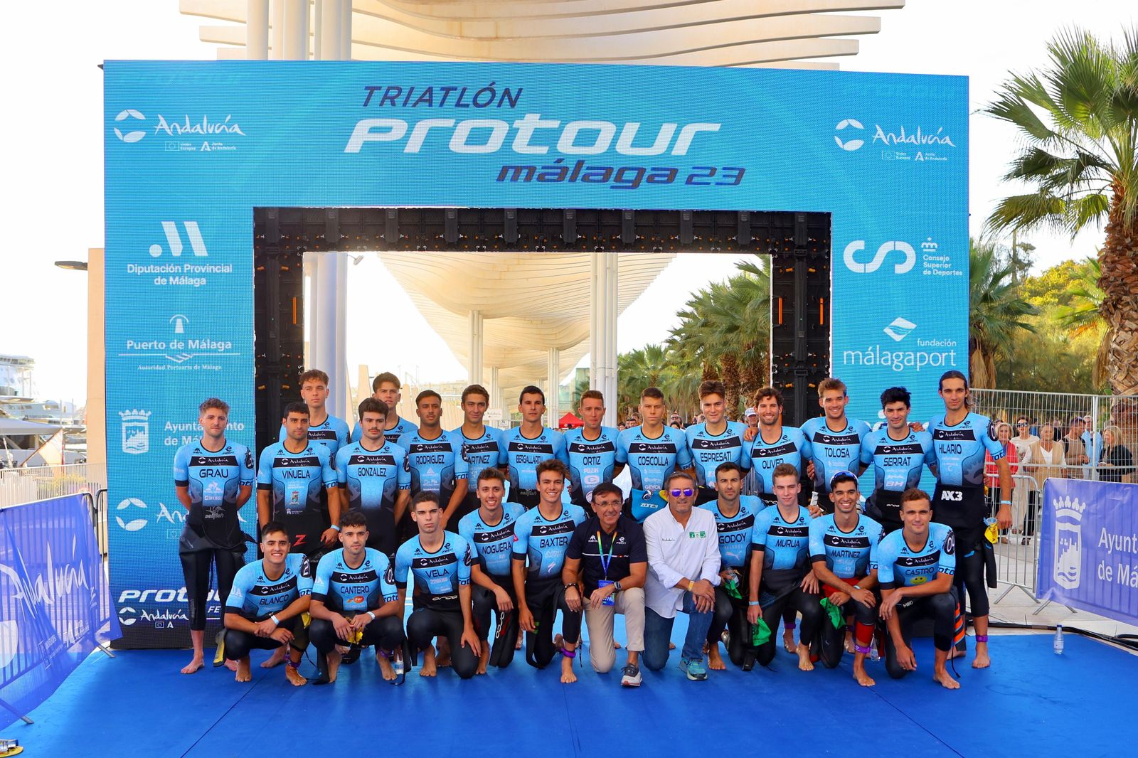 Las imágenes del Test Event de triatlón en Málaga