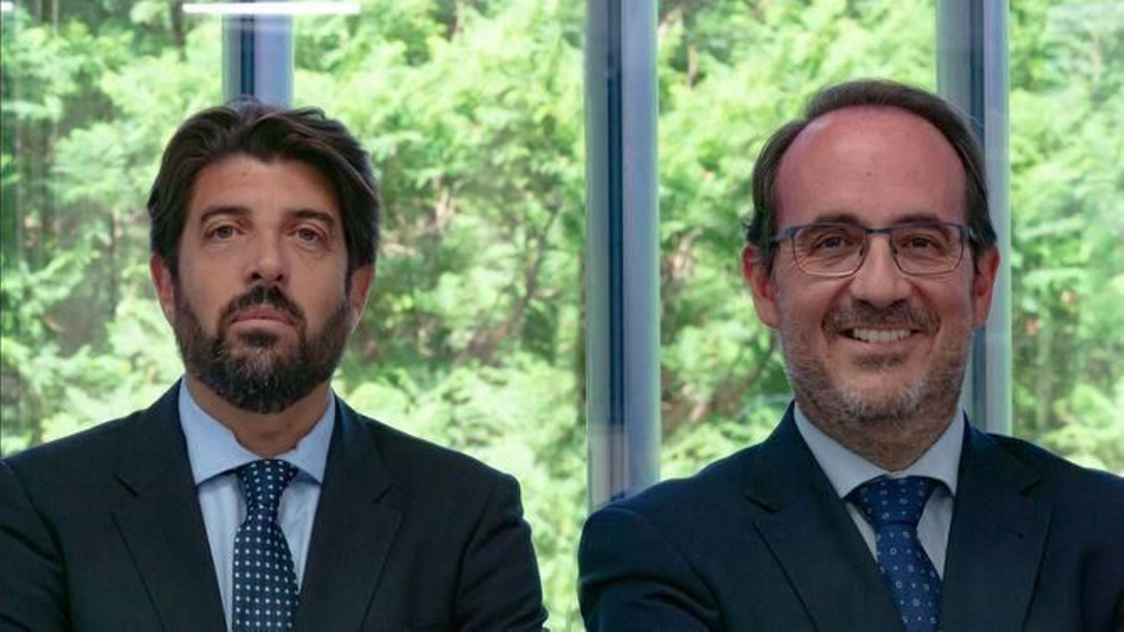 Juan Conejo, a la izquierda, y Juan Antonio Pizarro.