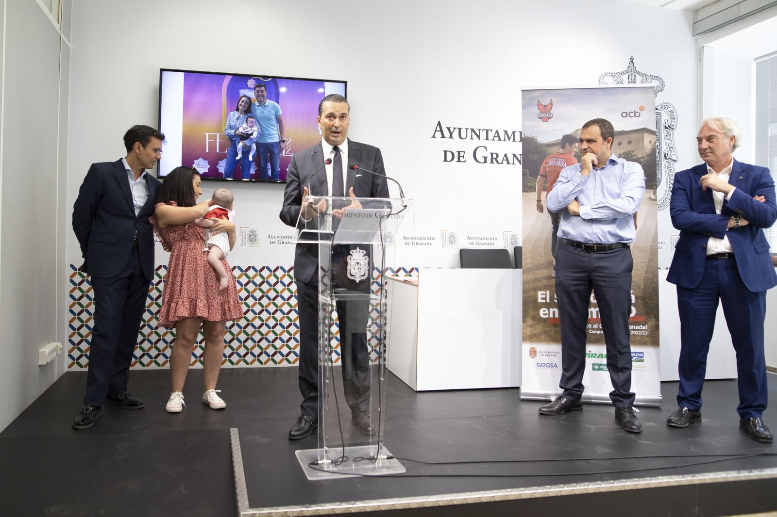 Óscar Fernández-Arenas durante la presentación de la campaña.