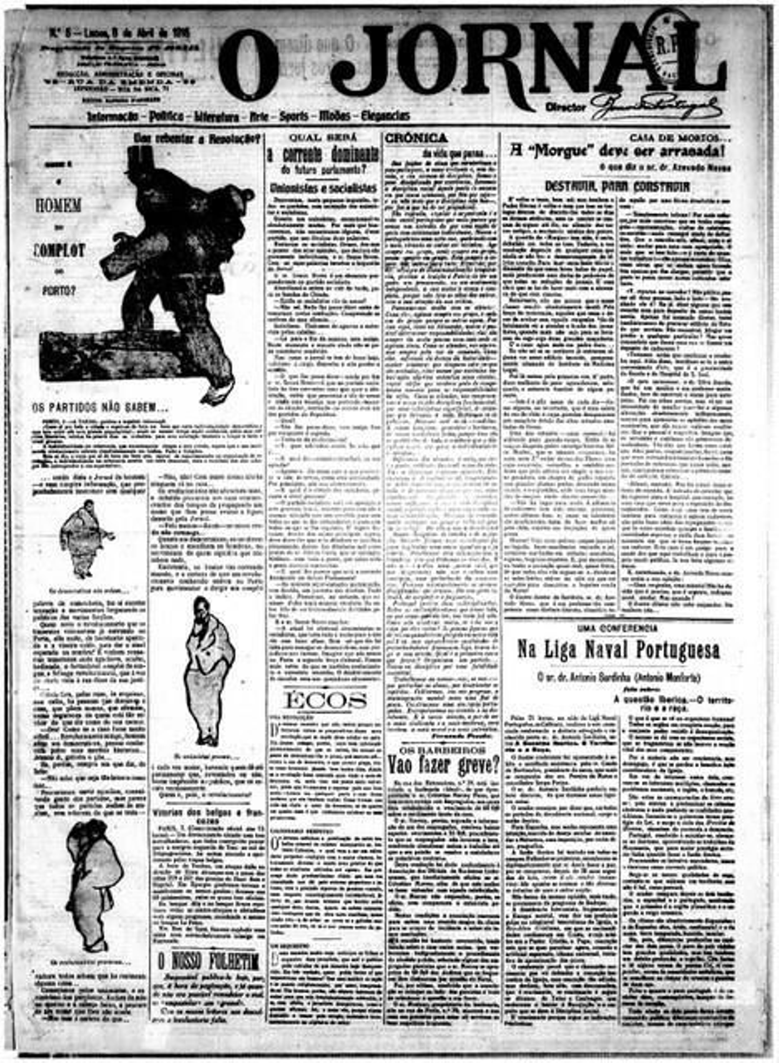 Un ejemplar de 'O Jornal'.