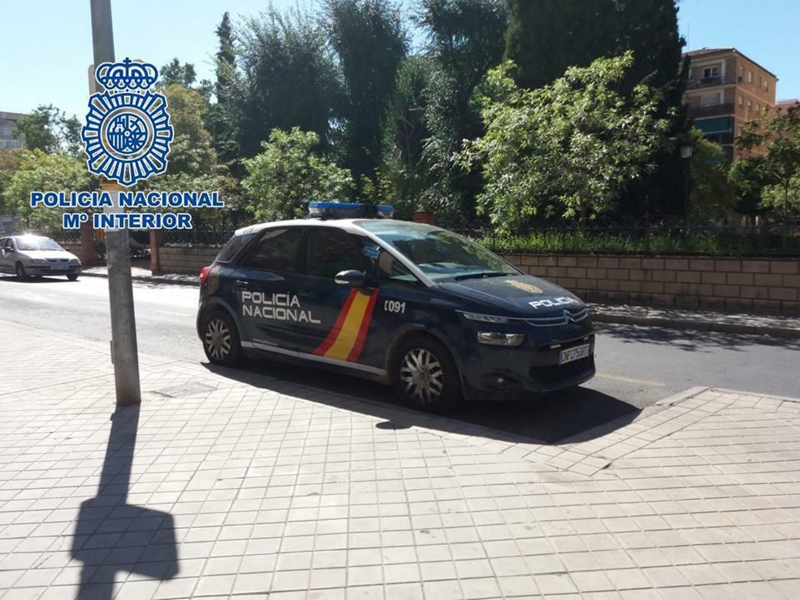 Imagen de archivo de un coche patrulla de la Policía Nacional de Granada.
