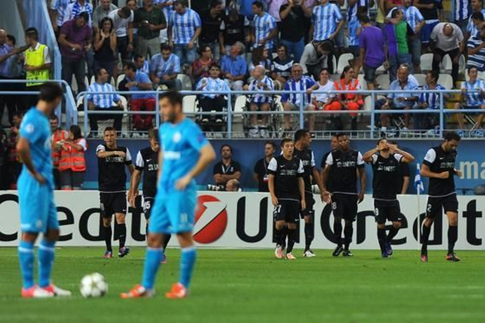 El estreno soñado del Málaga en la Champions, en fotos 

Foto: EFE