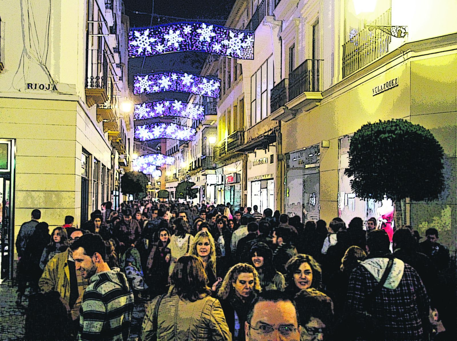 Bulla callejera de Navidad