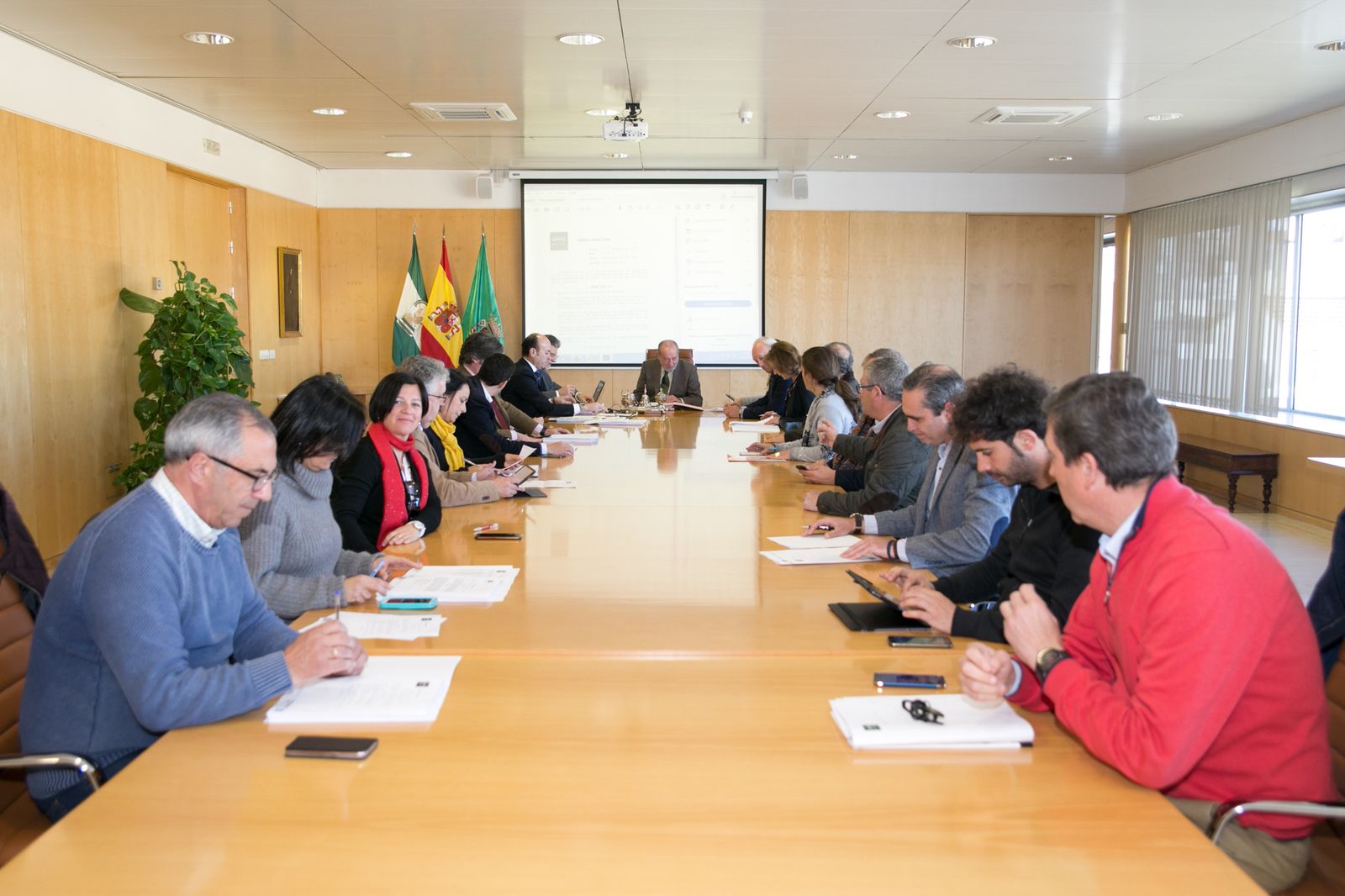 El presidente de la Diputación encabeza la reunión del Consejo Rector del Opaef.