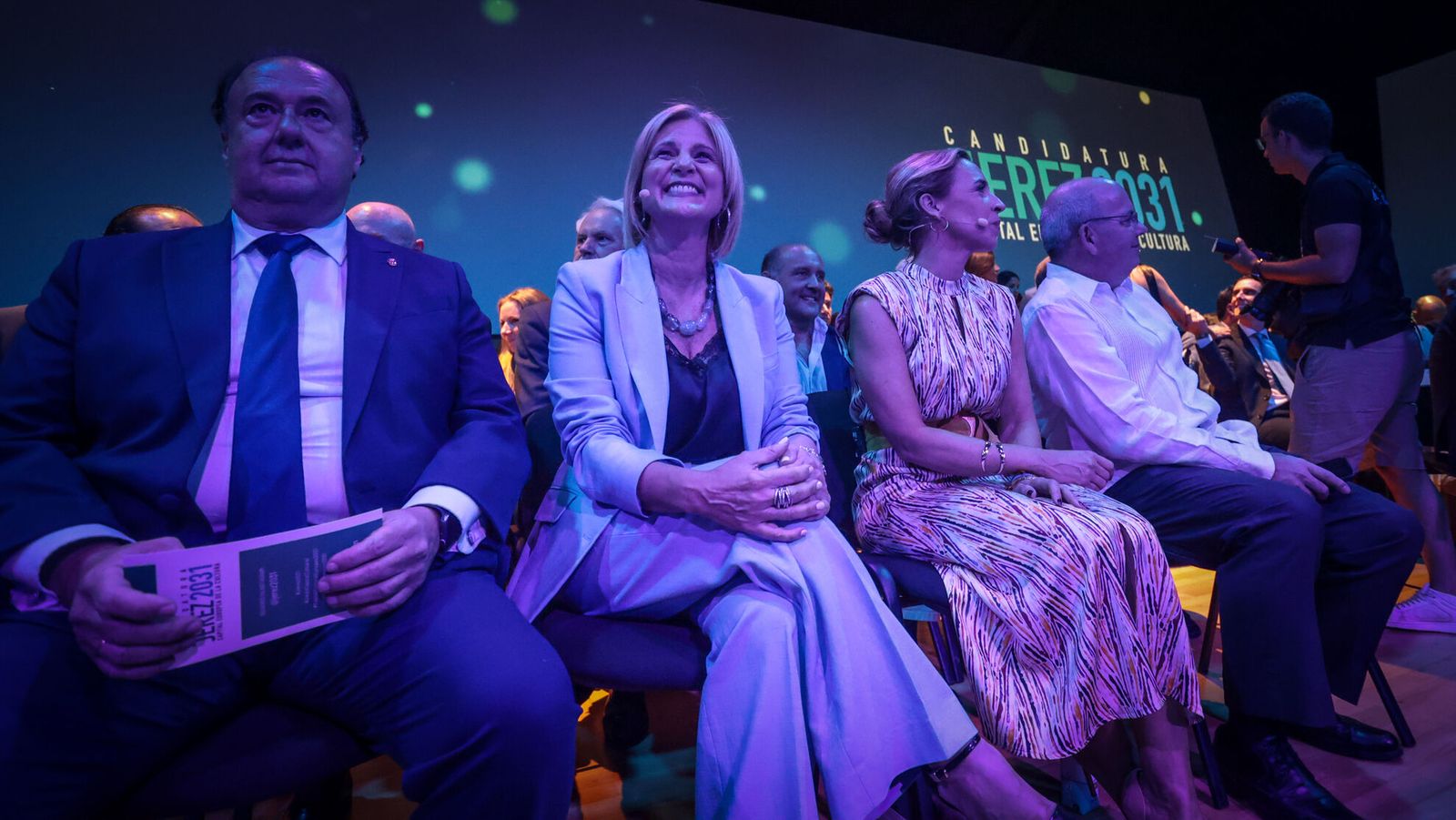 La alcaldesa, durante la presentación de la candidatura.