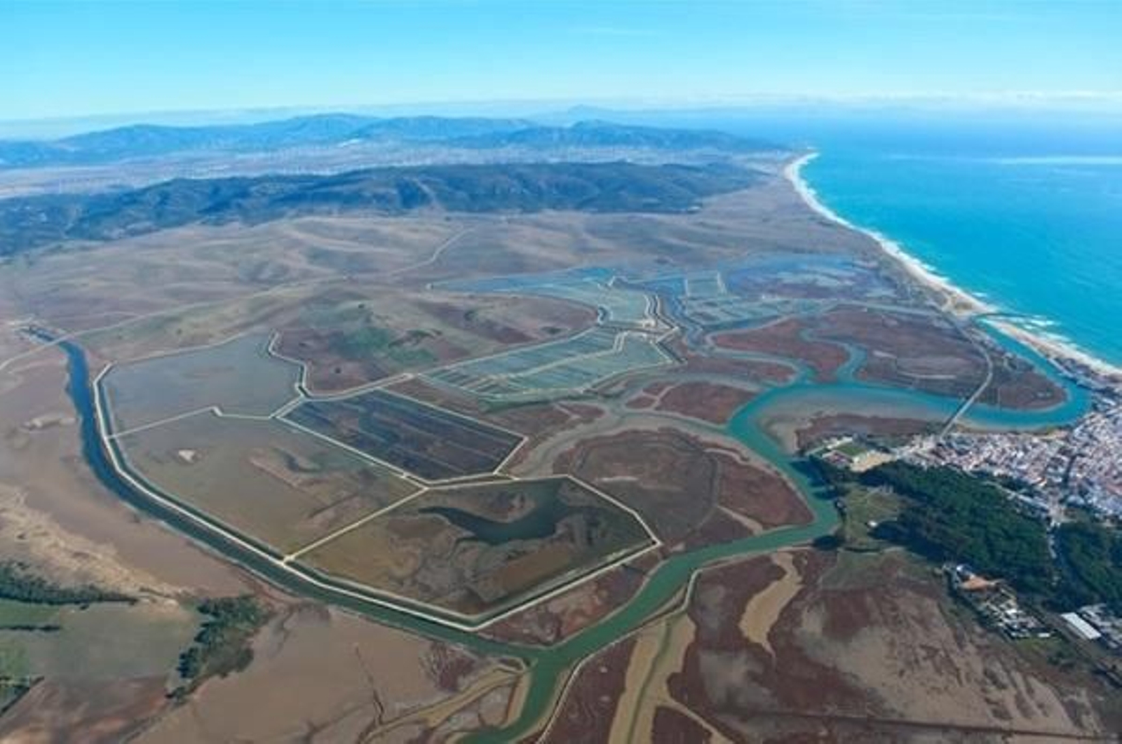 Terrenos en los que será construida la nueva EDAR de Barbate.