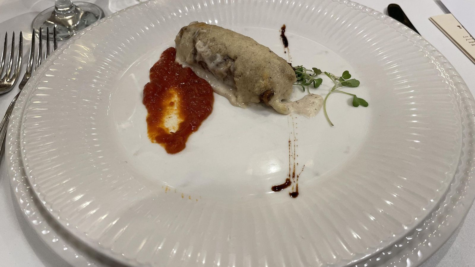 Plato elaborado e ideado por el Restaurante las Tinajas