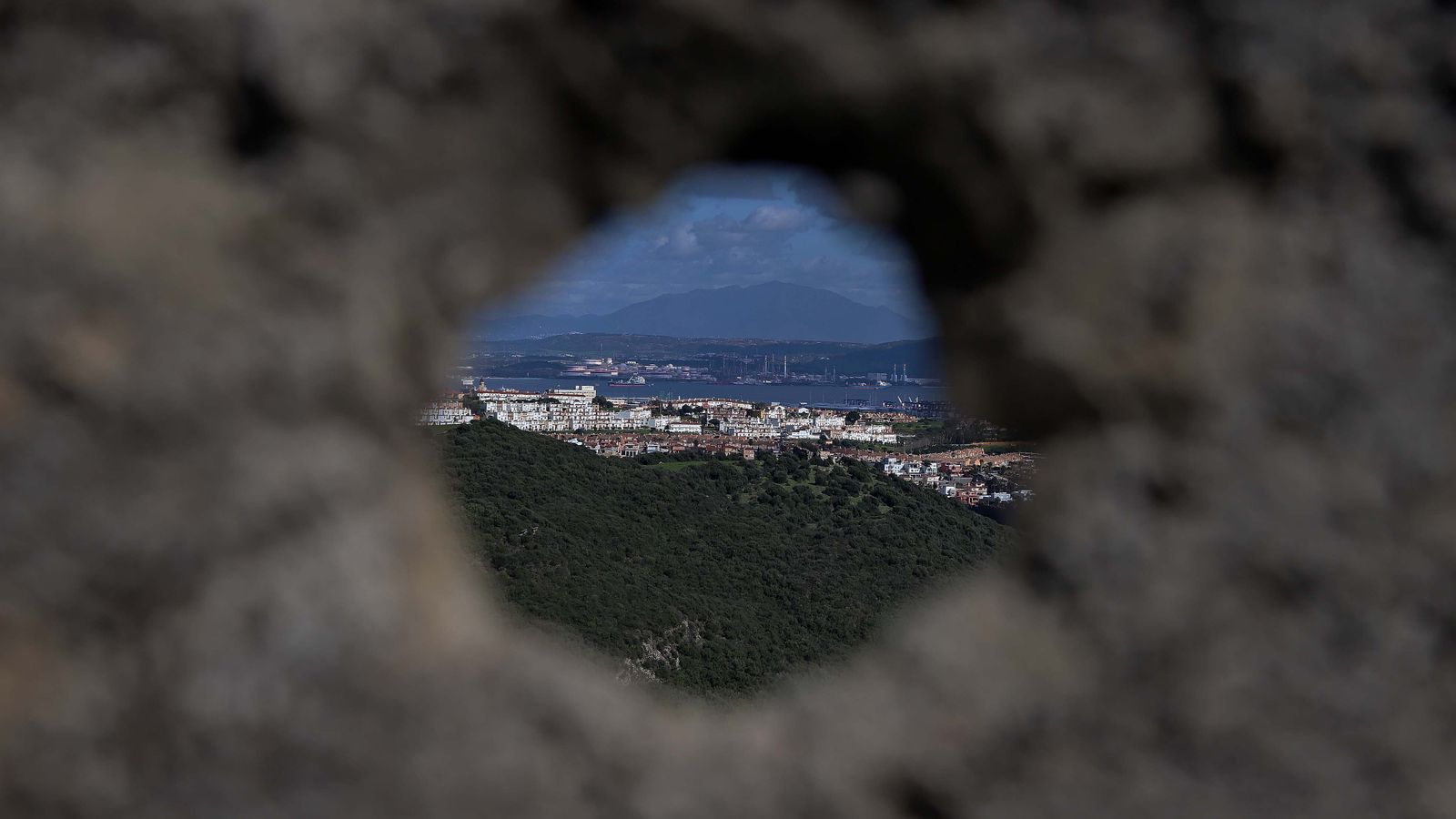 Carretera de Las Pantallas en Algeciras