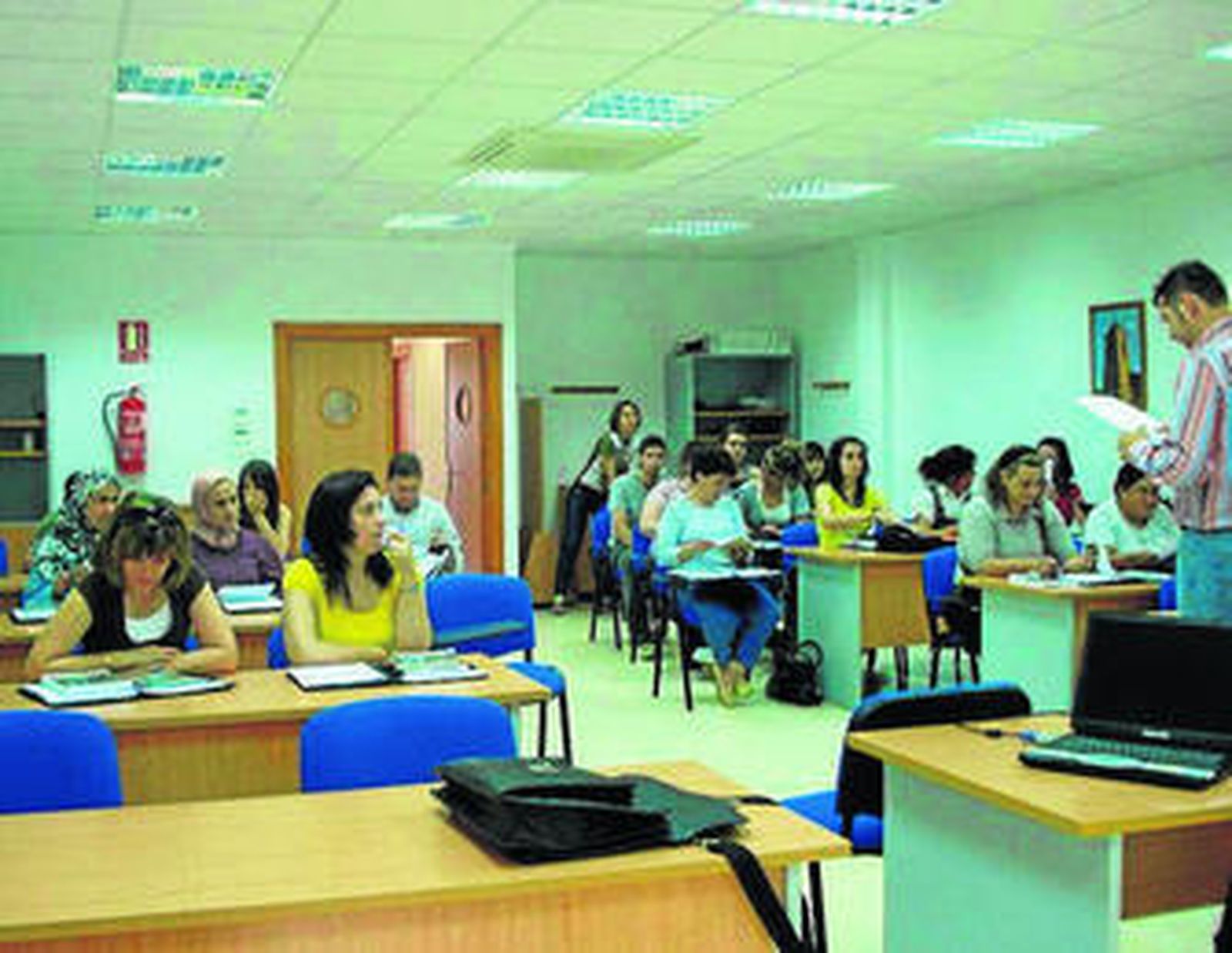 Una de las clases, en Pulpí.