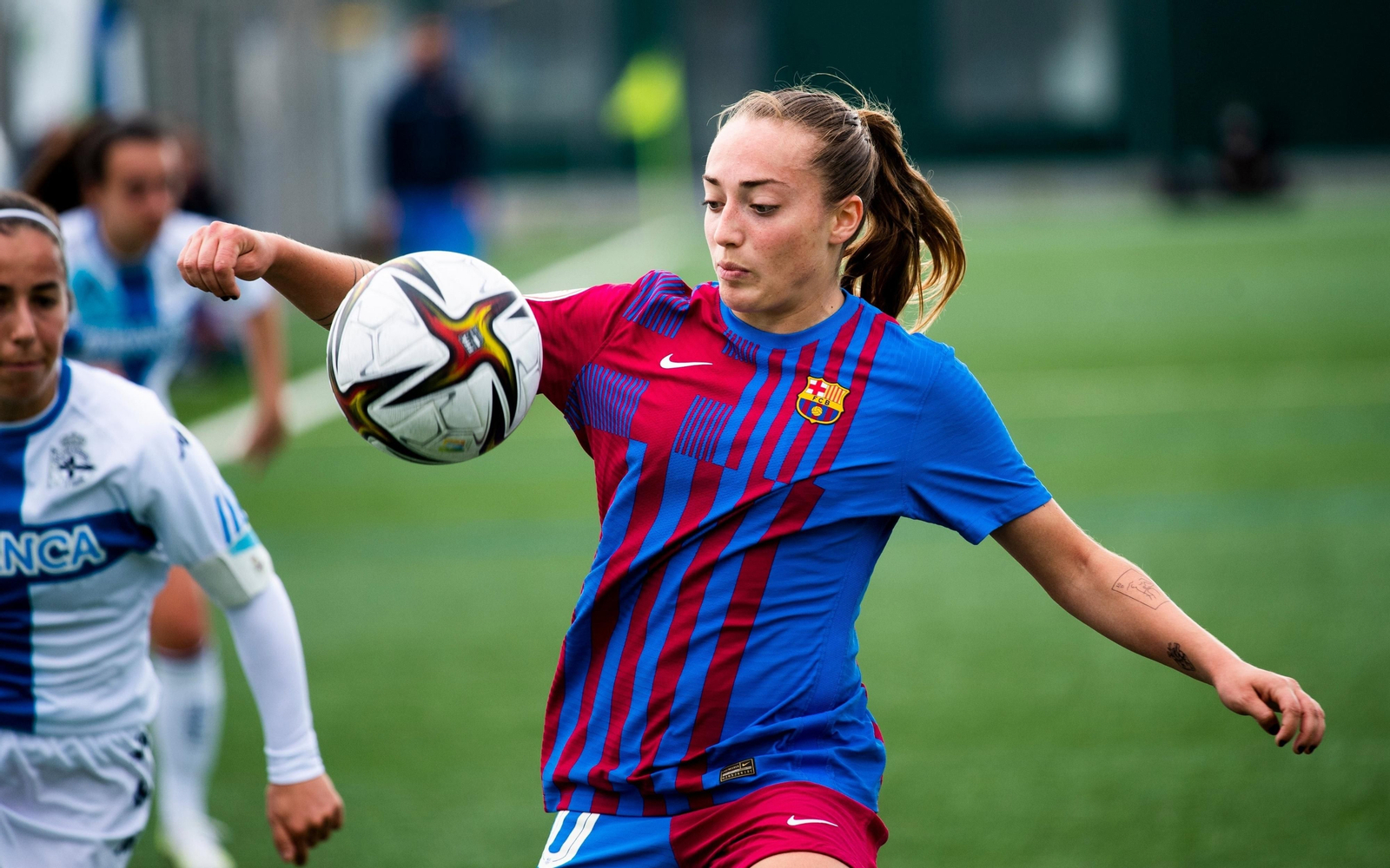 Ornella Vignola, en un partido del Barcelona.