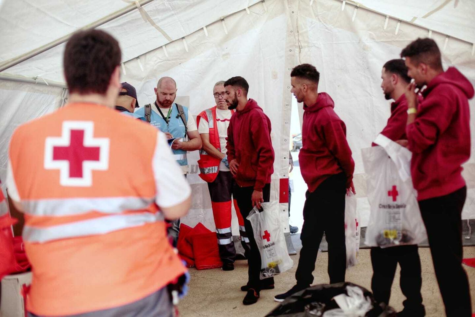 Llegada de una patera a Puerto América