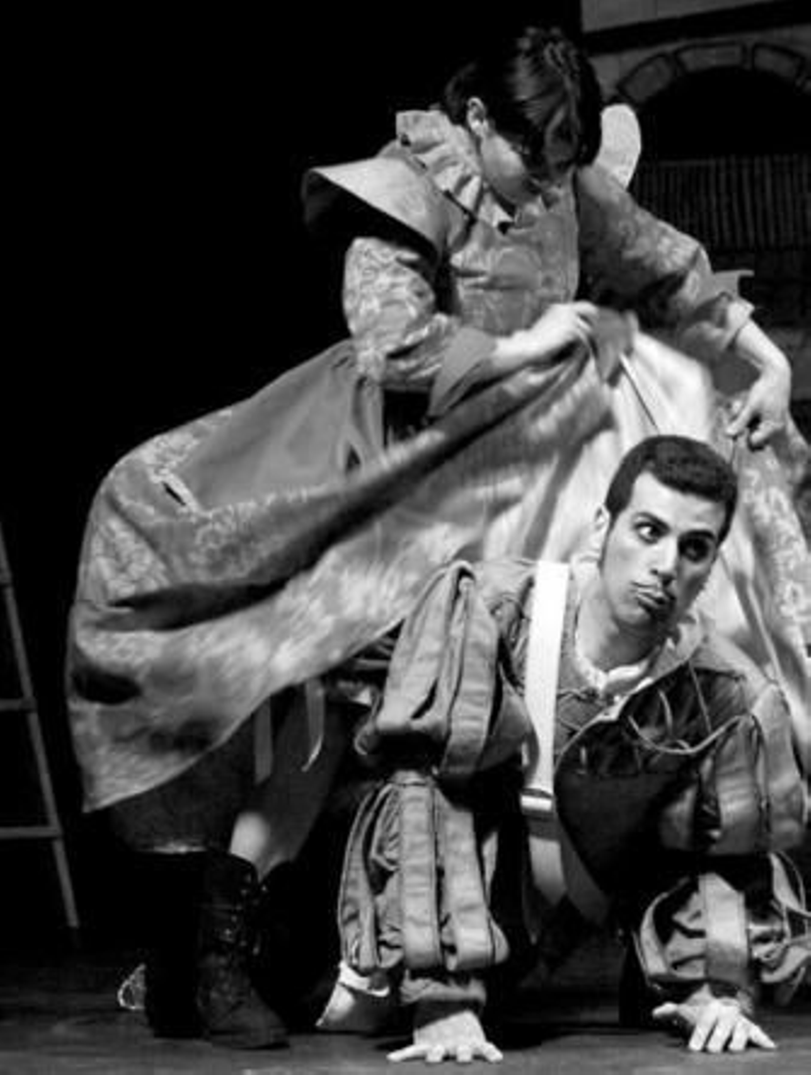 Representación de una obra de teatro.