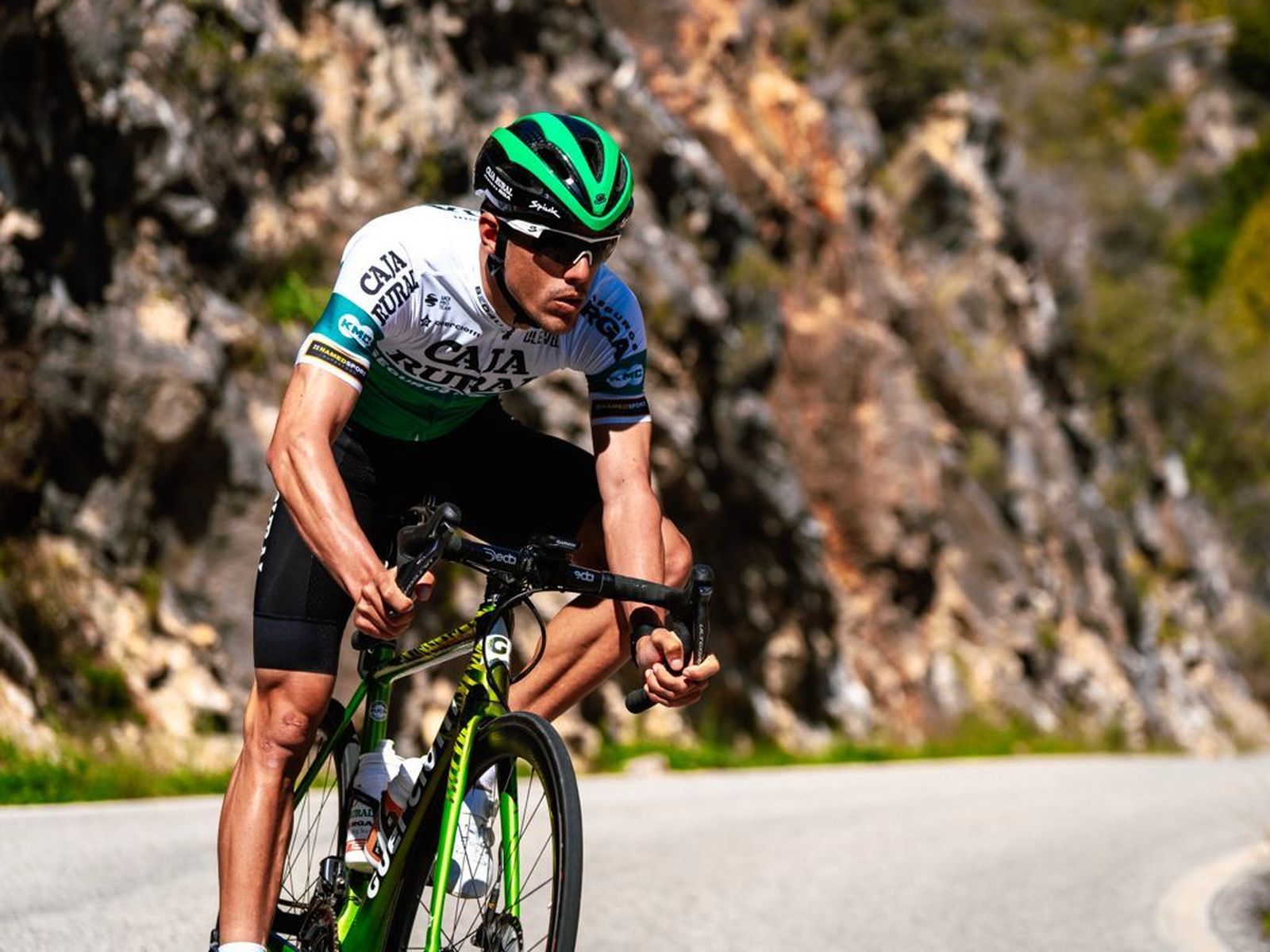 Carmelo Urbano, en un entrenamiento reciente con el Caja Rural-Seguros RGA.