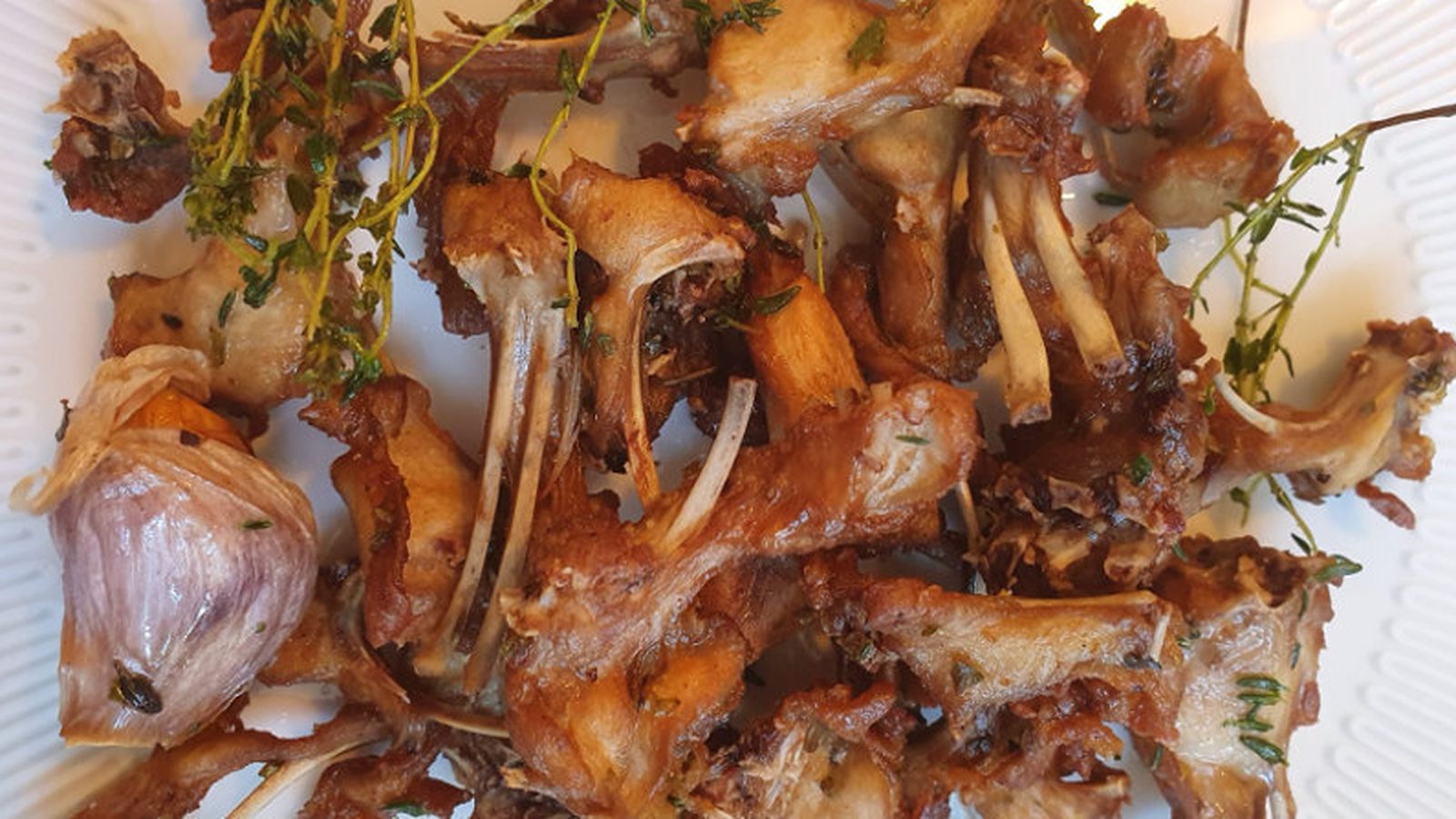 costillas de conejo en Almanaque