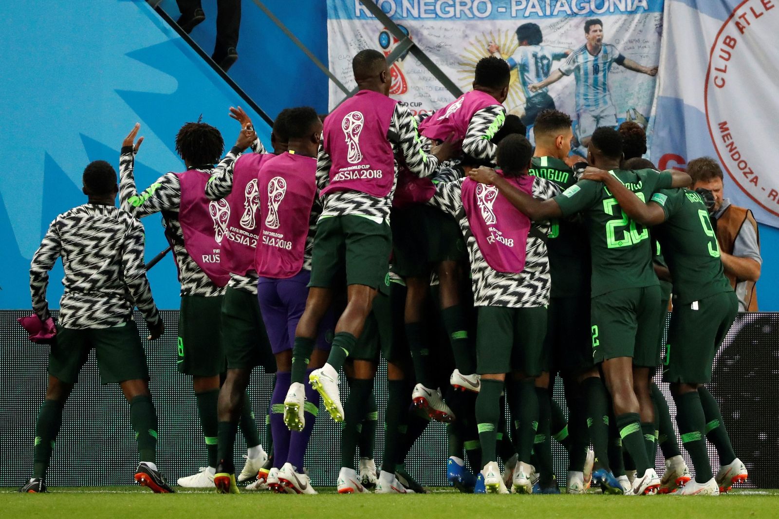 Las imágenes del Nigeria-Argentina