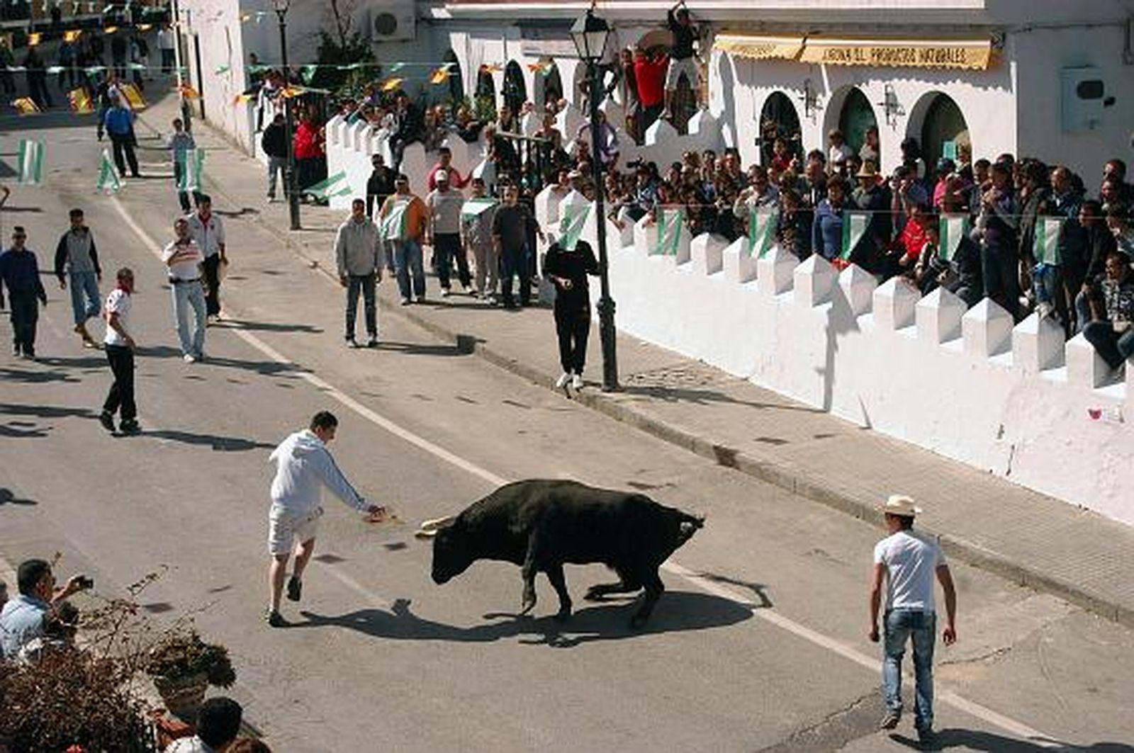 Paterna también se echó a la calle para disfrutar del toro embolao coincidiendo con el Domingo de Resurreción. 

Foto: Manuel Aragon Pina